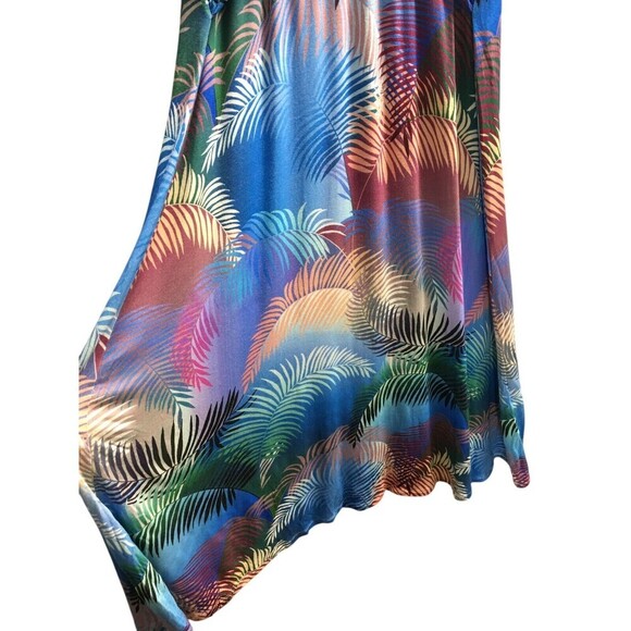 Soft Surroundings Dress Women's Size Large Multicolor Tropical Stretch - Picture 4 of 7